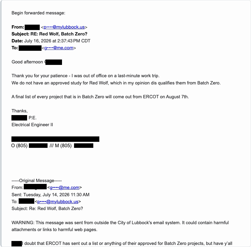 Forwarded thread extracted from the supplied EML
